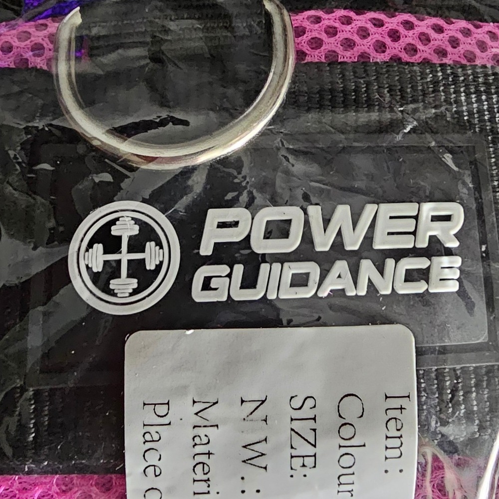 Power Guidance Ankle Strap for Cable Machine Glute Leg Workouts Black Pink NEW